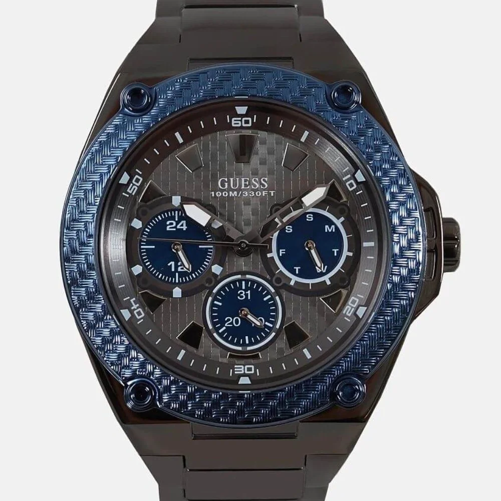 New GUESS Blue and Black Legacy Men's Watch